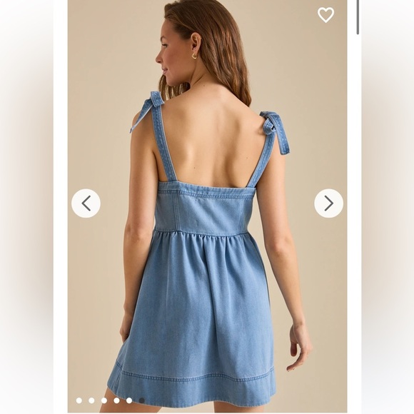 Morgan Denim Mini Dress Altar’d State New with Tags - Picture 6 of 6
